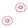 thumbnail image 2 of relayinert 100pcs/set Pompon pour Porte-Clés Franges Accessoires Polyvalents pour Toute Occasion Rose Rouge-Argent 2Set, 2 of 6