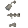 thumbnail image 1 of Kingston Brass KBX8138NDL Three Handle Tub & Shower Faucet, 1 of 2
