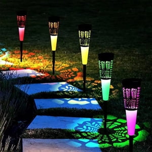 Meitianfacai Lumières extérieures solaires lumineuses clignotantes changement de couleur LED Éclairage extérieur solaire IP67 Lumières solaires Lumières de jardin solaire pour la promenade Jardin Patio