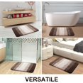 thumbnail image 4 of Luxury Bathroom Rug Mat, Extra Soft and Absorbent Bath Rugs, Non-Slip Plush Shaggy Bath Carpet, Machine Wash Dry, Bath Mats for Bathroom Floor, Tub and Shower, 24x16, Brown, 4 of 6