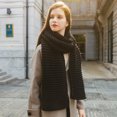 thumbnail image 2 of tredstone Foulards pour Dames à la Mode Doux et Confortables Cadeaux Attentionnés Foulard d'Hiver pour Femmes Grand Application Noir, 2 of 6