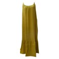 thumbnail image 4 of Gspmoly Robes d'Été pour Femmes, Robe Maxi d'Été pour Femmes Décontractée Bohème Sans Manches à Bretelles Spaghetti Smockée à Volants Longue de Plage pour le Soleil Robes de Cocktail Liquidation, 4 of 4