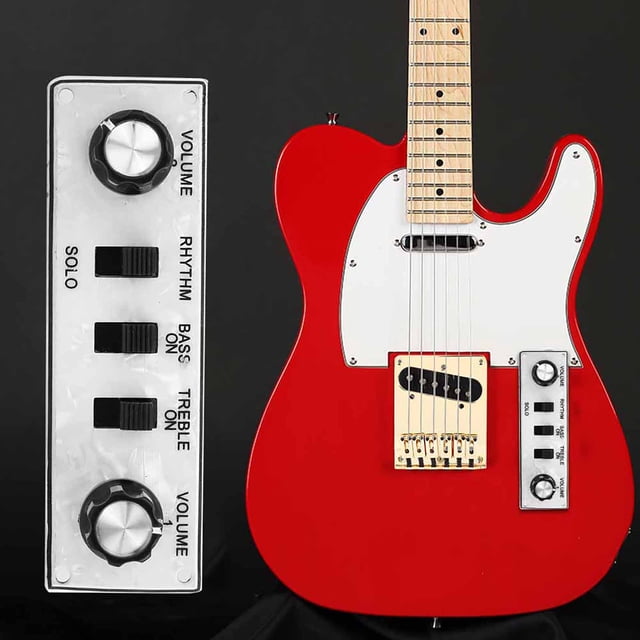 Metal Plastic Prewired Width Control Plate Ideal Replacement Guitar Circuit Board Guitar Knobs Board For Beginner Professional Bass Electric Guitar