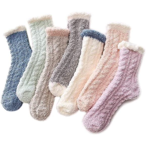 Womens Fuzzy Socks Slipper Winter Fluffy Cozy Cabin Warm Soft Fleece Comfy Home Christmas Gift Stocking Stuffers