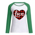 thumbnail image 4 of RKSTN Chandail en Molleton de la Saint-Valentin pour Femmes Mode Imprimé Lettre et Cœur Chandail en Molleton Manches Longues Col Rond Tops, 4 of 4