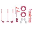 thumbnail image 3 of Children Golf Training Toy Golf Course Toy Set for Lawn Indoor 3 4 5 6+ Year Old Pink, 3 of 8