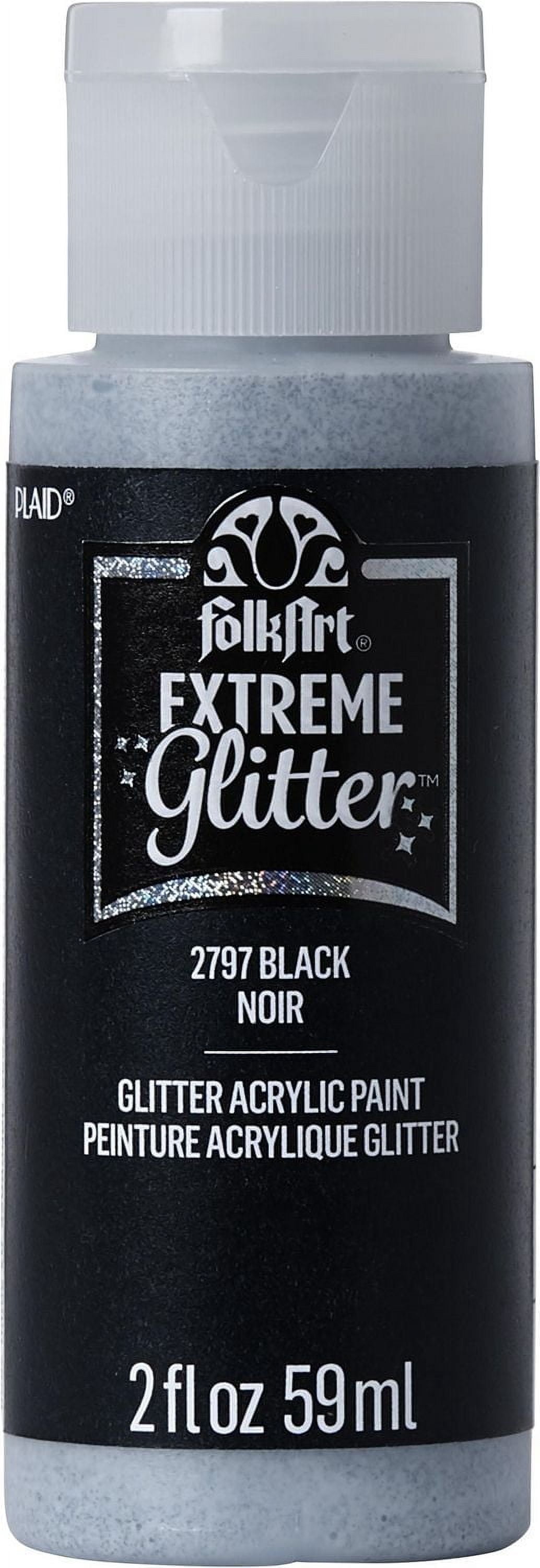 Folkart scintillement extrême noir, 59 ml