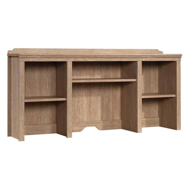 Sauder Rollingwood Engineered Wood 54" Hutch in Brushed Oak Finish