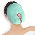 thumbnail image 1 of Microwave Heating Pad for Face – Hot & Cold Gel Ice Pack, Sinus Soothing Mask with Washable Cover, Green, 1pc, 1 of 5