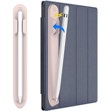 Pencil Holder with USB Adapter Pocket for Apple Pencil Premium Elastic Vegan Leather