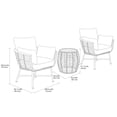 thumbnail image 3 of HOMETRENDS Sedona 3-Piece Patio Chat Set - Taupe, 3 of 9