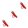 thumbnail image 4 of kurtrusly Coupe de Précision avec des Ciseaux à Coudre en Acier Inoxydable Ciseaux à Broder Rouge 3Set, 4 of 6