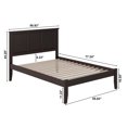 thumbnail image 4 of Madison Full Solid Wood Platform Bed in Espresso, 4 of 9