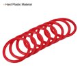 thumbnail image 4 of Unique Bargains 6cm Plastic Carnival Ringtoss Rings Hoop Party Favor Game, Red 24 Pack, 4 of 5