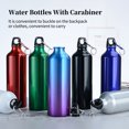 thumbnail image 3 of Bouteille d'Eau 750 ml avec Mousqueton, Bouteille d'Eau Portable en Aluminium Réutilisable et Étanche, Convient à la Randonnée, aux Sports de Plein Air, au Gym et au Entraînement Physique, 3 of 8