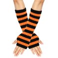 thumbnail image 1 of CSChome Gants Acryliques Confortables en Laine Rayée - Cadeau Mi-Longueur Automne Garde au Chaud, 1 of 7
