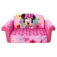 thumbnail image 2 of Marshmallow Furniture Canapé-Lit en Mousse 2-en-1 pour Enfants à Ouverture Rabattable, Minnie Mouse, 2 of 9