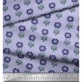 thumbnail image 3 of Soimoi Rayon Crepe Fabric Leaves & Floral Block Fabric Prints by Yard 46 Inch Wide, 3 of 3