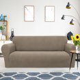 thumbnail image 1 of PiccoCasa Stretch Sofa Slipcover Washable Furniture Covers for Dogs Coffee Color Medium, 1 of 7