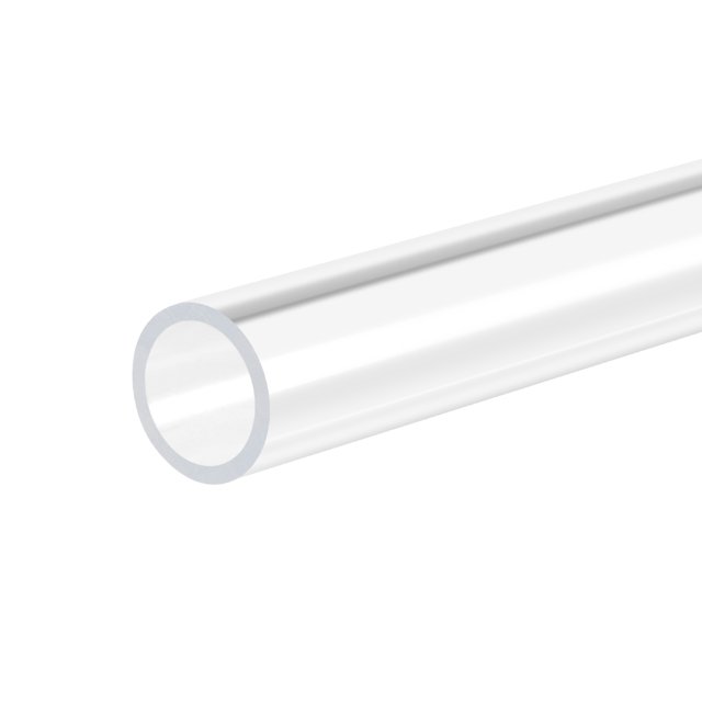 Unique Bargains Tube Rond en Acrylique Rigide Transparent 13mm ID x 15mm OD x 305mm Lot de 2