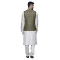 thumbnail image 3 of Atasi Ensemble de Pyjama Kurta Churidar Ethnique avec Veste Nehru Imprimée pour Hommes, 3 of 3