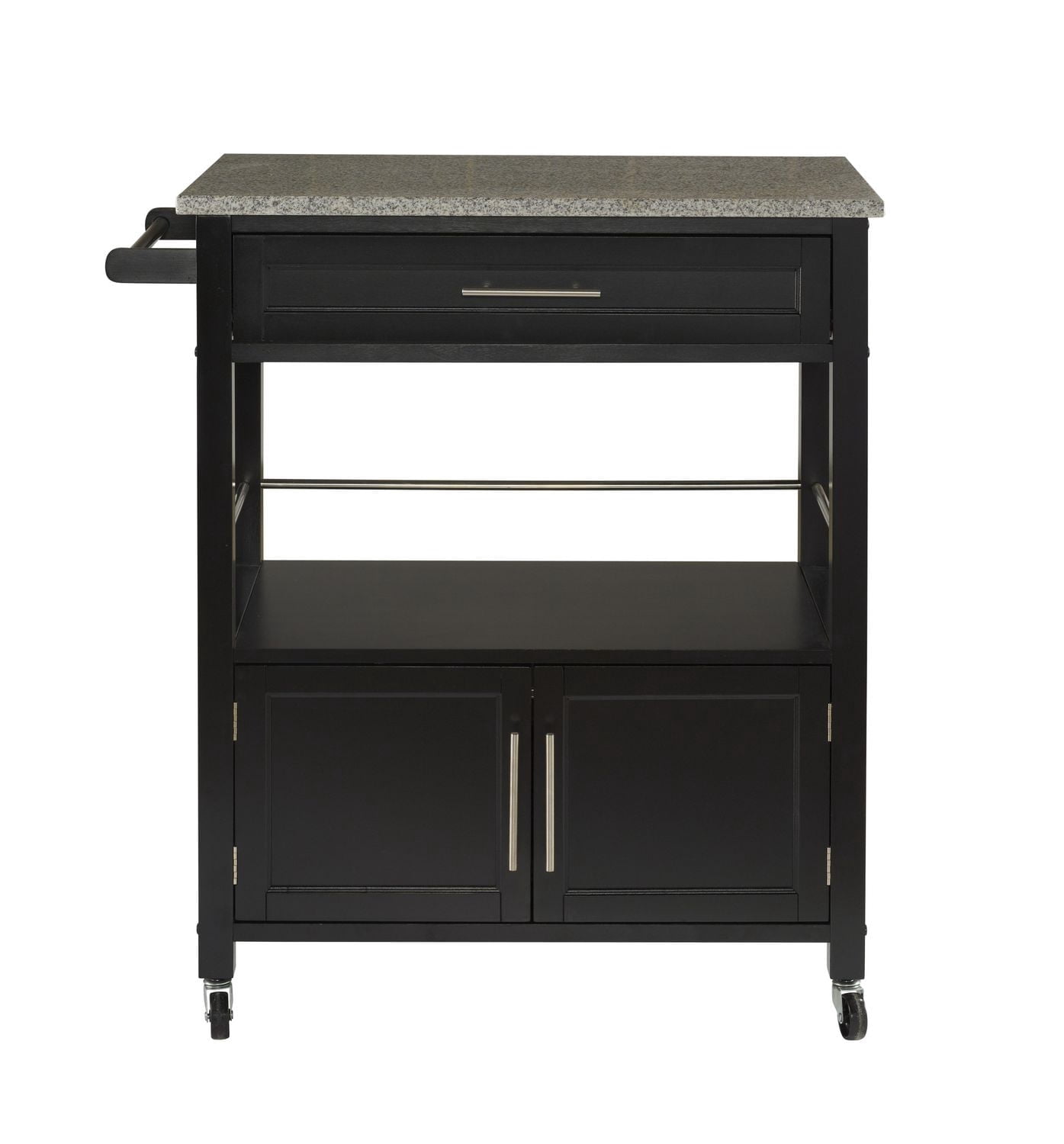 Alders Black Kitchen Cart