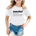thumbnail image 1 of TZEWGL Summer Short Sleeve Letter Printed Tunic Tees For Child Clothes For Baby size 3-4T, 1 of 4