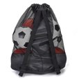 thumbnail image 3 of Soccer Bags For Treats Footbal Basketball Mesh Bag For Coaches Large Capacity, 3 of 7