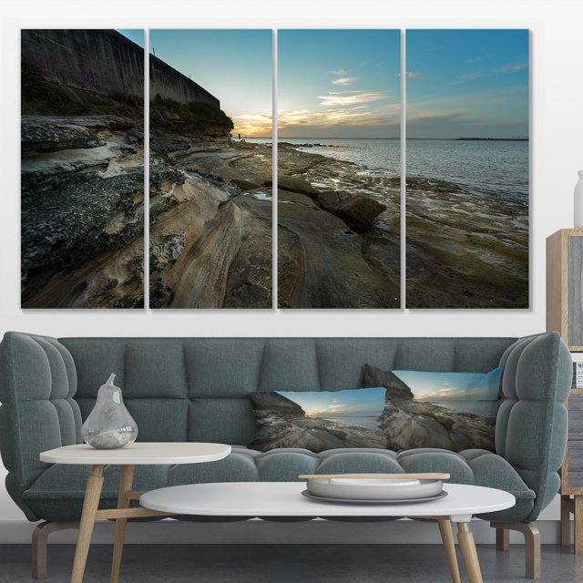 Rocky Sydney Beach View - Seascape Canvas Art Print