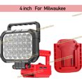 thumbnail image 1 of 4" Power Tool Parts For Mil*wau*kee 18V Battery LED Work Lights Outdoor Lamp Hand Lantern Spotlight USB Charger, 1 of 10