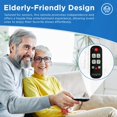 thumbnail image 3 of Universal Big Button TV Remote for Seniors, Elderly - Simple Remote - Easy to Use and Set Up with Learning Functions for TV & TV Box Controller, Dementia Friendly Gifts, 3 of 8