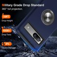 thumbnail image 3 of KOMI for Google Pixel 8 Case, Slim Fit Case for Pixel 8 with Ring Holder Kickstand [Military Grade Drop Tested] [TPU+PC] Dual Layer Shockproof Protective Phone Case for Google Pixel 8, Blue, 3 of 5