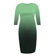 thumbnail image 1 of Tranfacy Women's Solid Color Ribbed Maternity Dress Long Sleeve V Neck Maxi Bodycon Dress Great for Maternity Outfit, 1 of 4