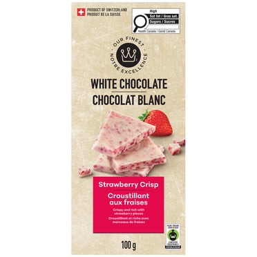 Our Finest Strawberry Crisp Swiss White Chocolate