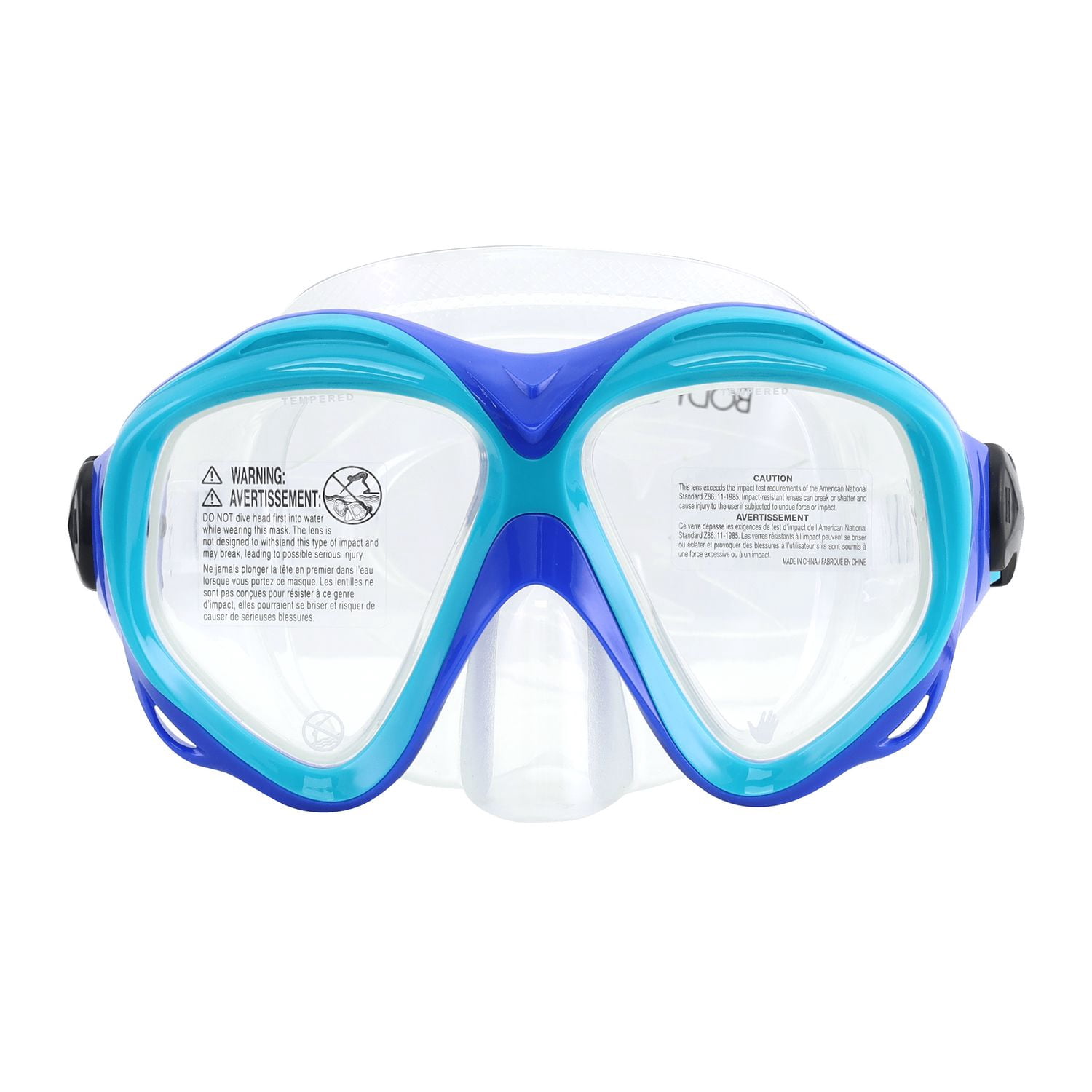 Ensemble tuba Body Glove Nomad adulte masque et tuba verre trempé antibuée équipement de plongée