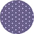 thumbnail image 1 of Ahgly Tapis Rond Lavable en Machine Intérieur Transitionnel Mimosa Violet, 3 Pieds Rond, 1 of 7