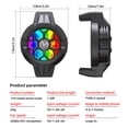 thumbnail image 3 of USB Mobile Phone Cooler Non-Slip Silicone Pads Cooling Phone Cooling Fan Universal Fan Case Overheating Radiator LED RGB Down System Boys Girls Gifts Black, 3 of 8