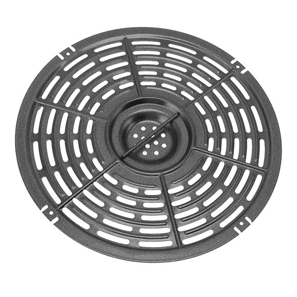 Fryer Grill Pan, Heat Resistance Easy To Clean Circle Nonstick Coating Fryer Replacement Parts Accessories With Silicone Cover For Restaurant 20cm / 7.9in,22cm / 8.7in