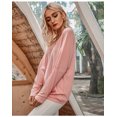 thumbnail image 4 of Chandail en Tricot à Épaules Dénudées à Manches Longues pour Femme, Coupe Ample, Uni, 4 of 6