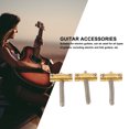 thumbnail image 4 of Electric Guitar String Bass Saddle, Decorative 3Pcs Simple Installation Guitar Brass Bass Bridge Saddle  For DIY, 4 of 8