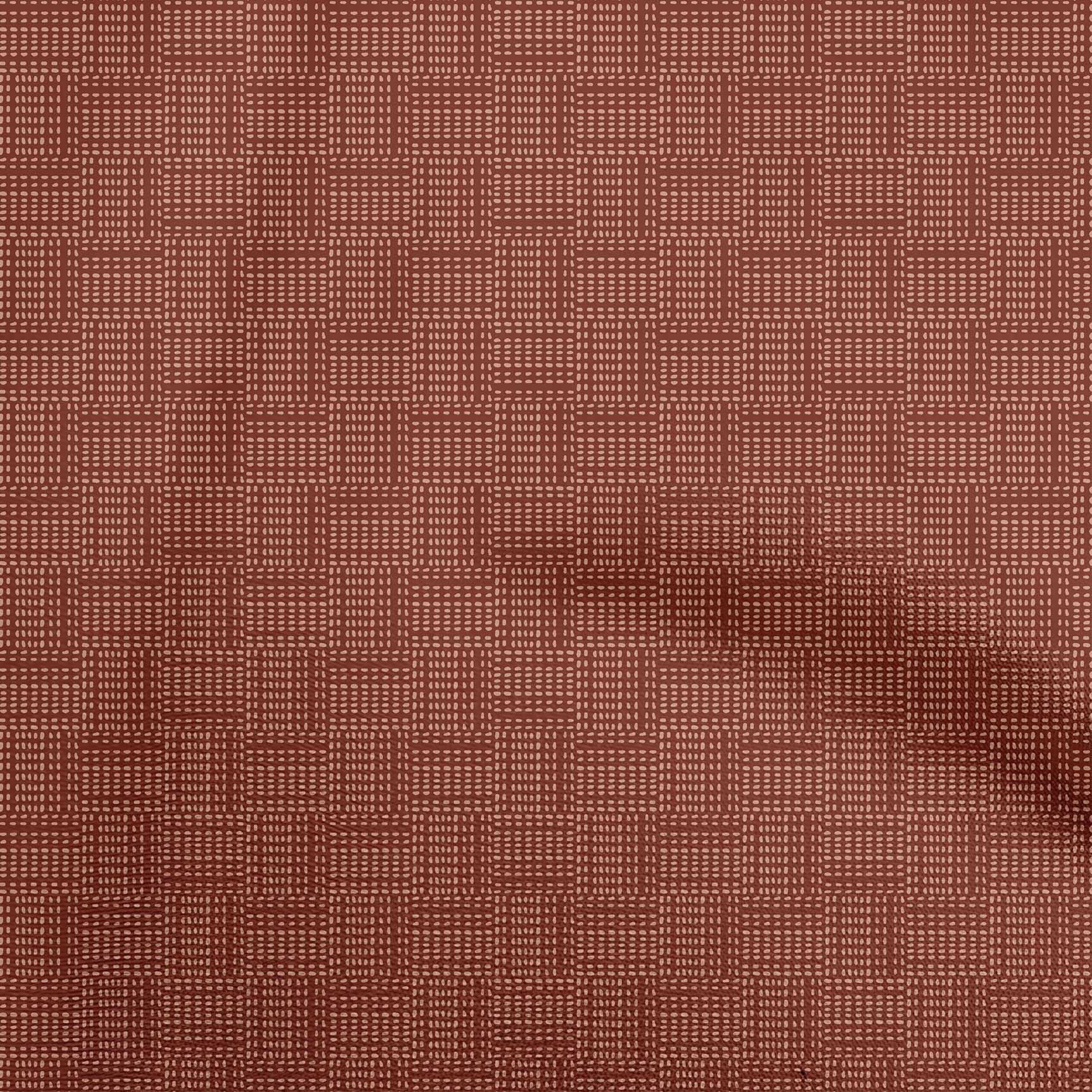 oneOone Georgette Viscose Maroon Fabric Geometric Sewing Craft Projects Fabric Prints By Yard 42 Inch Wide