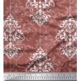thumbnail image 1 of Soimoi Polyester Crepe Fabric Filigree Damask Print Fabric by The Yard 52 Inch Wide, 1 of 3