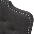 thumbnail image 4 of Baxton Studio Hilda Tufted Queen Panel Headboard in Dark Gray, 4 of 6