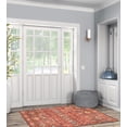 thumbnail image 4 of Tapis d'appoint lavable Devlin 3 pi x 5 pi rouge et ivoire, 4 of 7