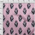 thumbnail image 2 of oneOone Viscose Chiffon Fabric Leaves & Floral Block Print Fabric BTY 42 Inch Wide, 2 of 5