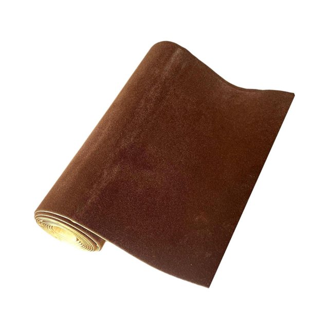 Decodeary Elegant Flannel Fabric Peel Sticker Paper Liner for Costumes Delicate and Charming Brown 15.75 Inchx58.27 Inch 1Set