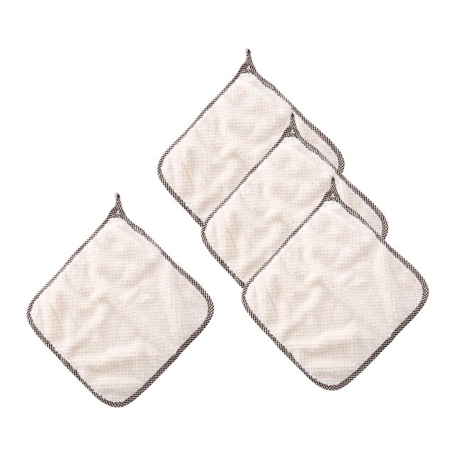 GROWTH TANK 4 Pcs Chiffons de Nettoyage Ménagers Serviette à Main Serviettes à Vaisselle Multifonctions en Blanc. Faits de polyester de Haute Qualité, Ces Chiffons Réutilisables et Lavables Mesurent 24cm x 24cm (9.45 Pouces x 9.45 Pouces). Conçus pour une Utilisation Polyvalente, Ils Sont Idéaux pour Laver et Sécher la Vaisselle, Nettoyer les surfaces, Épousseter et Polir. le Matériau Doux Assure Aucune Égratignure sur les surfaces, et les Chiffons Offrent une Forte absorption d'Eau et un Séchage Rapide. Convient pour une Utilisation dans les Cuisines, les Salles de Bain et Autres Zones Domestiques