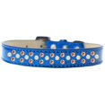 thumbnail image 1 of Sprinkles Ice Cream Dog Collar Pearl And Orange Crystals Size 14 Blue, 1 of 1