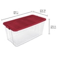 thumbnail image 2 of Sterilite 189 L Stacker Box,  Red, 2 of 6
