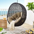 thumbnail image 1 of Modway Encase Swing Outdoor Patio Lounge Chair without Stand in Black/Mocha, 1 of 8